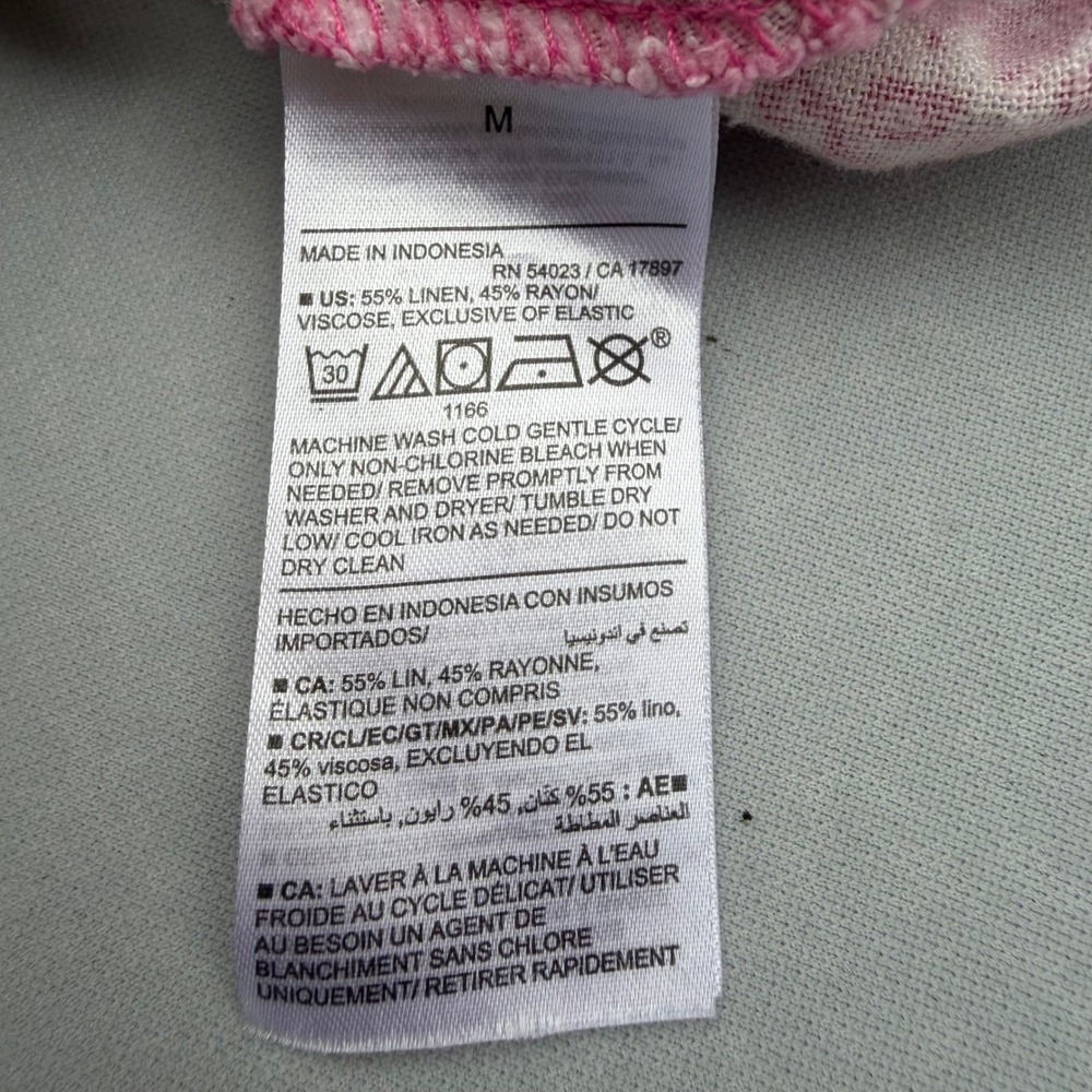 Old Navy Floral Mini Dress Pink White Ditsy Summer Barbiecore Coquette Cottage M - Picture 10 of 13